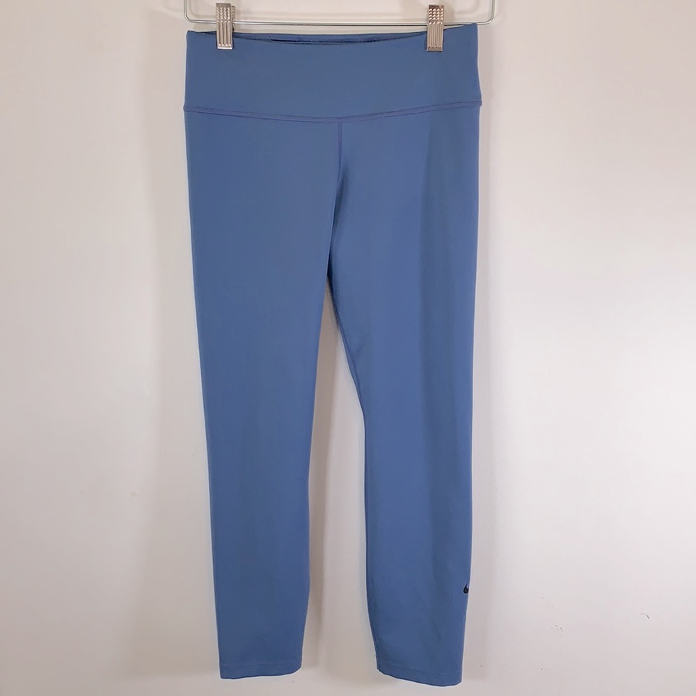 Nike Dri-Fit High Rise Stretch Lightweight Women’s Size M Blue Leggings Pants
